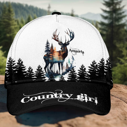 Country Girl - Personalisierte Jagd-Klassiker-Kappe