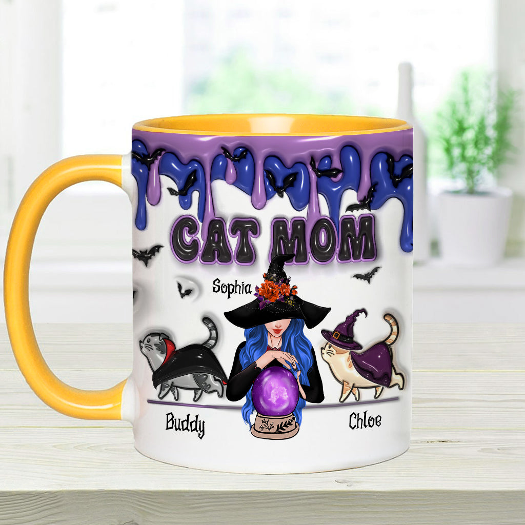 Cat Mom - Personalized Cat Accent Mug