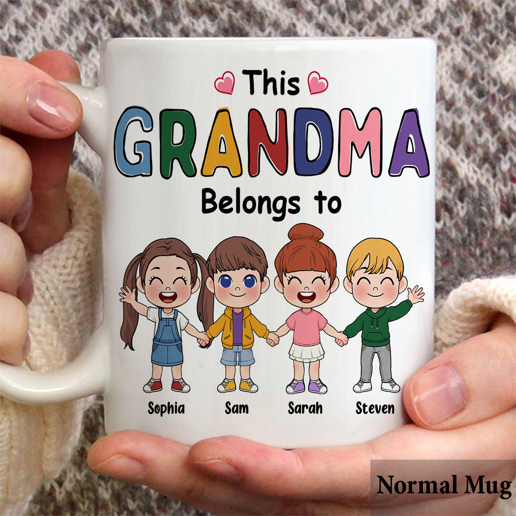 This Grandma Belongs To - Personalized Grandma Mug
