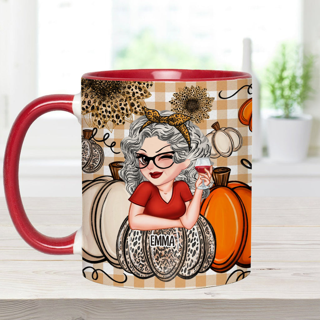 Grandma's Little Pumpkins Any Title - Personalized Grandma Accent Mug