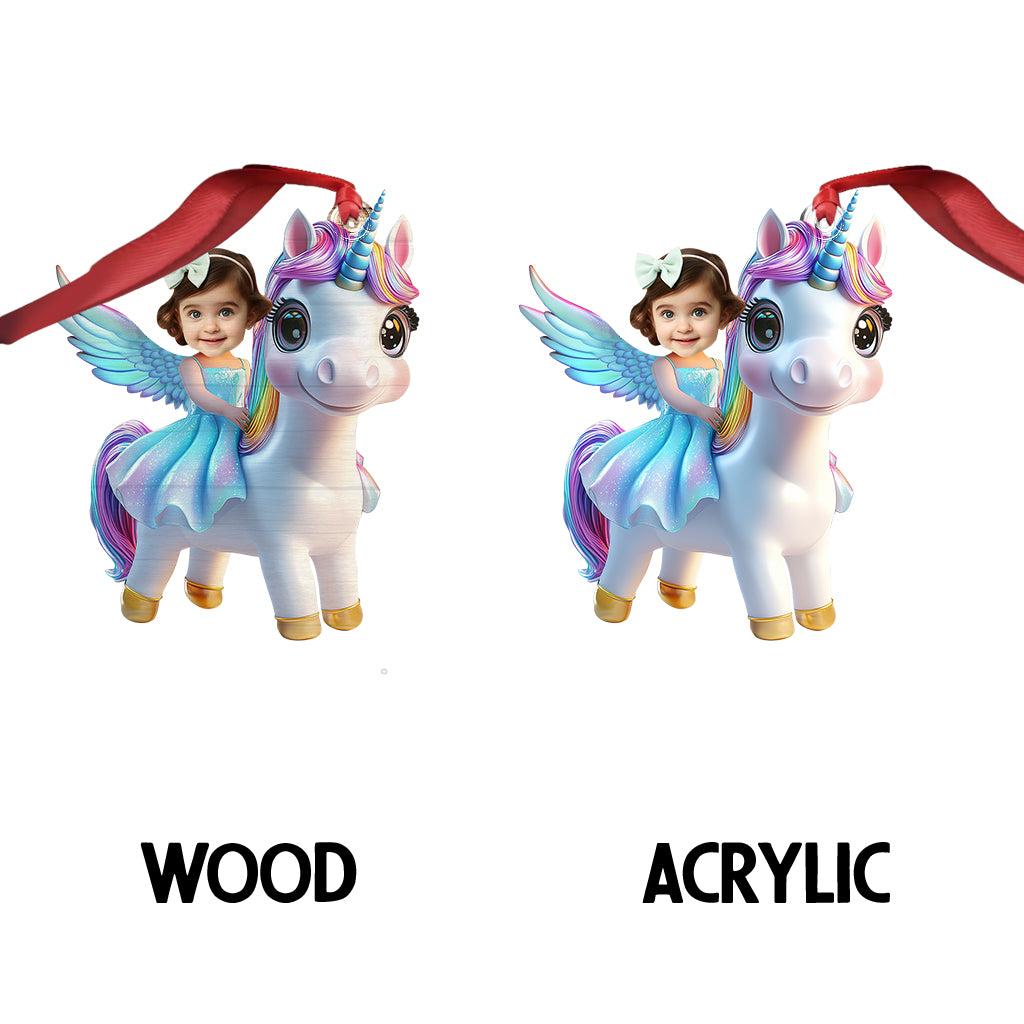 Licorne - Ornement personnalisé pour enfant en forme de licorne