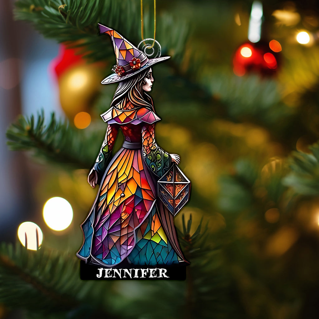 Beautiful Witch - Personalized Witch Custom Shaped Ornament