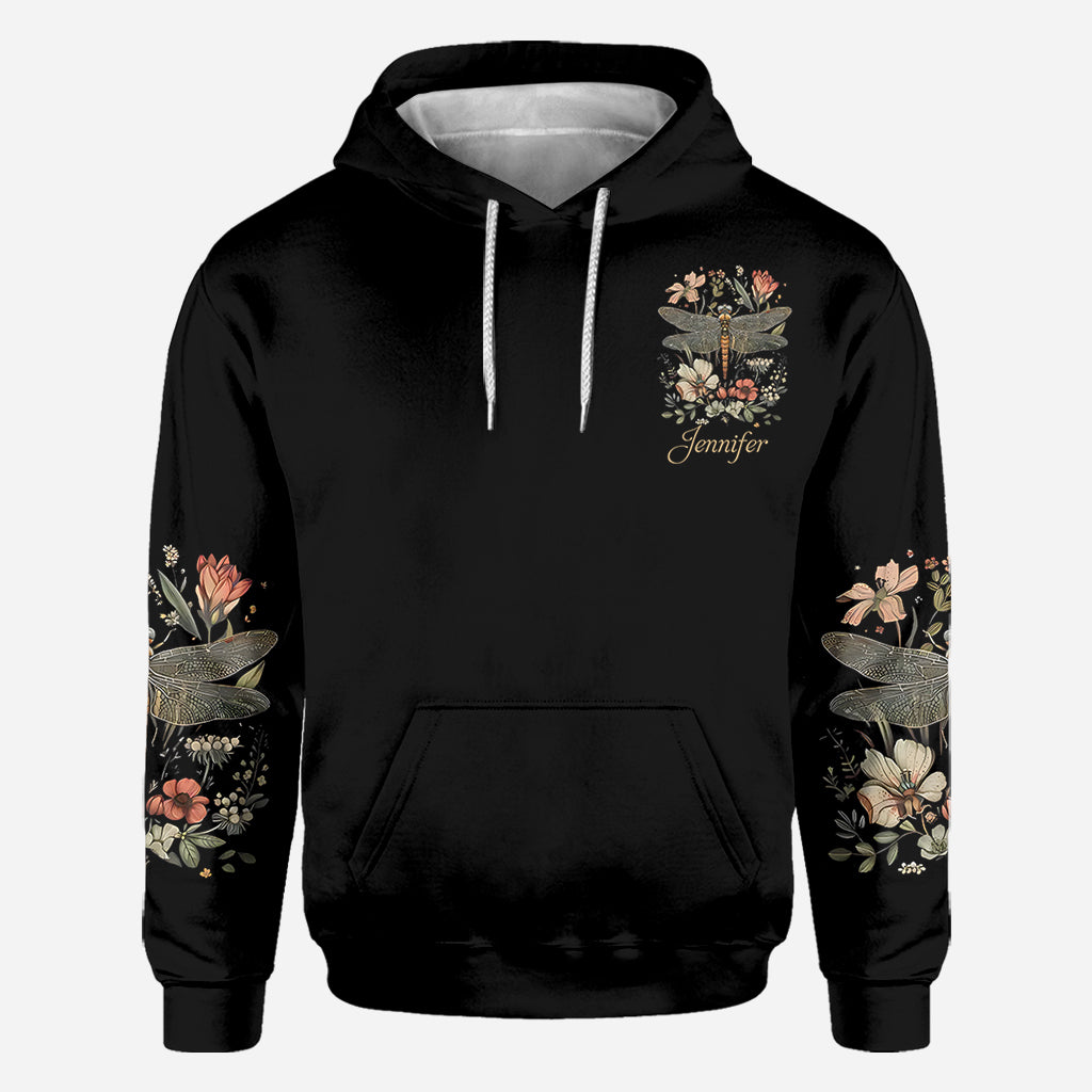 Libelle & Blumen - Personalisiertes Libellen-Shirt