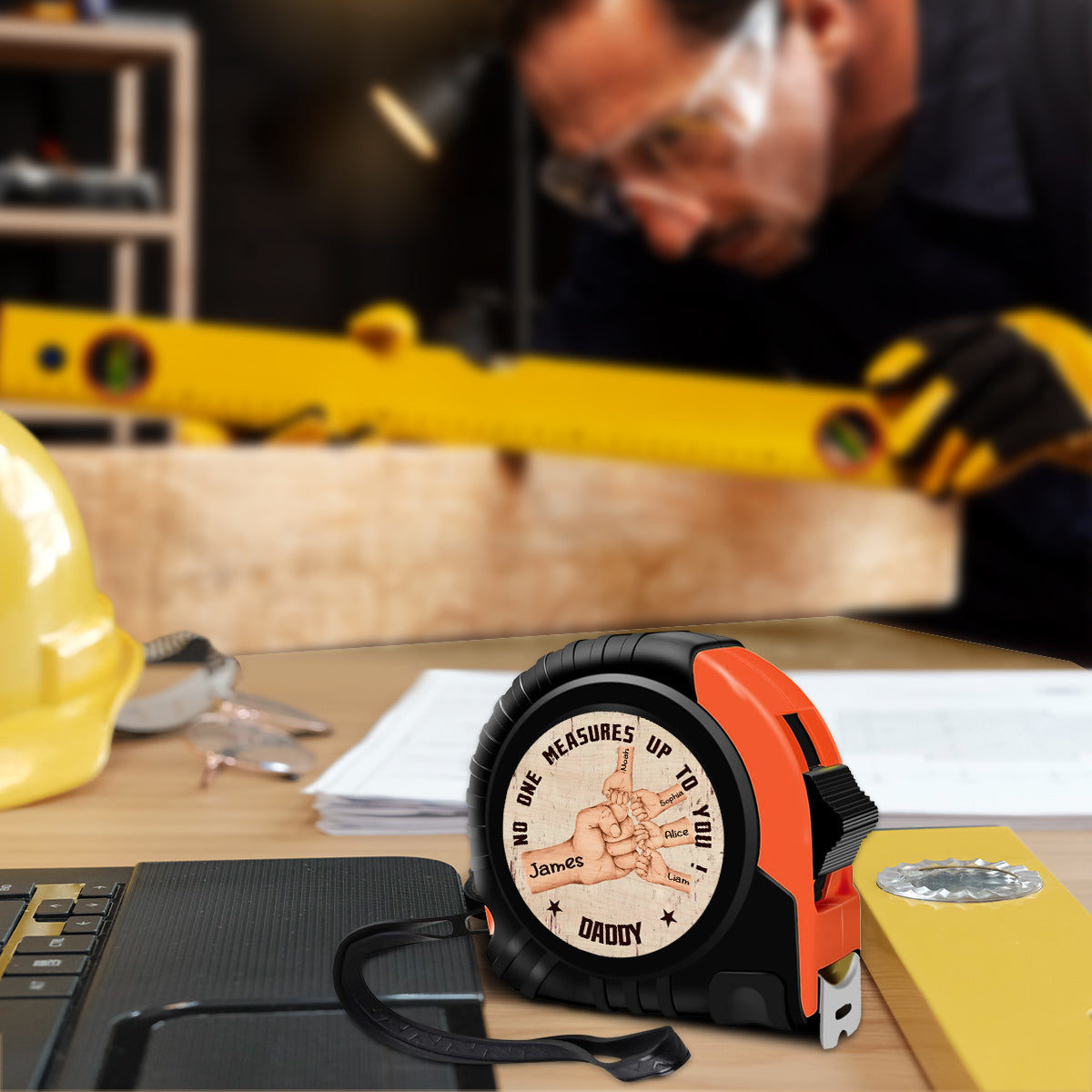 No One Can Measure Up To You Papa Daddy - Personalized Father Measure Tape