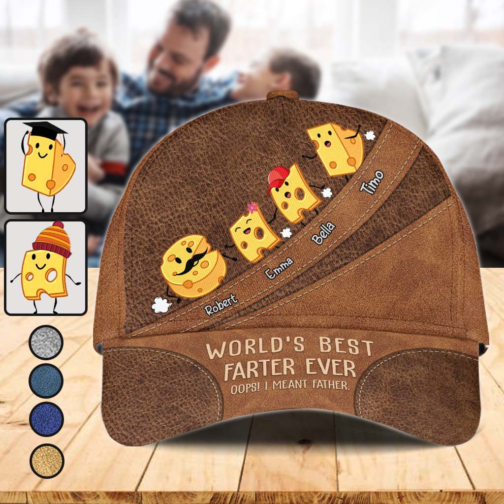 World's Best Farter Funny Cheese - Personalized Father Classic Cap