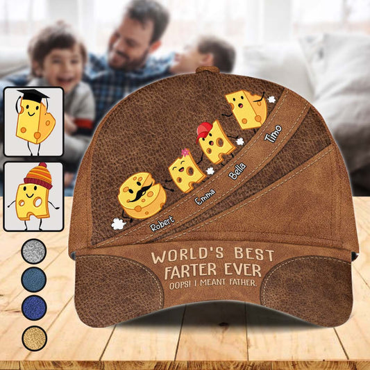 World's Best Farter Funny Cheese - Personalized Father Classic Cap