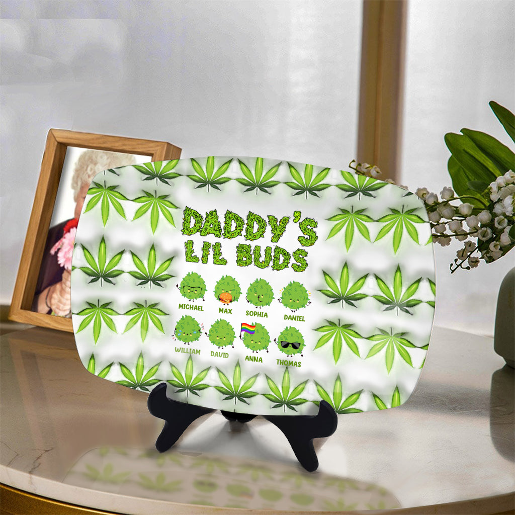 Lil Buds Rolling - Personalized Weed Plate