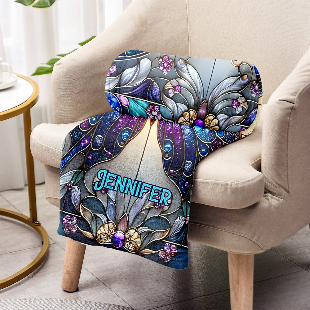 Wunderschöner Schmetterling – personalisierte Schmetterlingsdecke