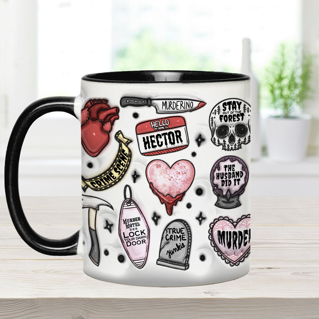 True Crime Junkie - Personalized Accent Mug