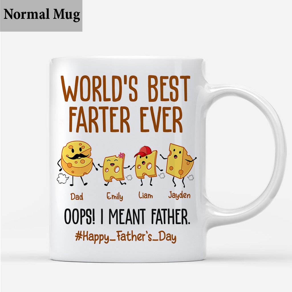 World's Best Farter Funny Cheese - Personalized Father Mug