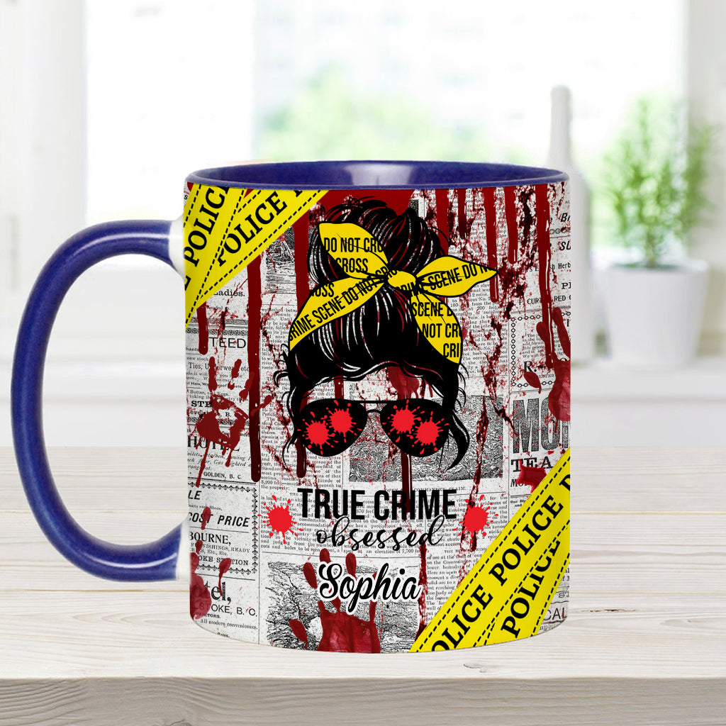 True Crime Obessed - Personalized Accent Mug