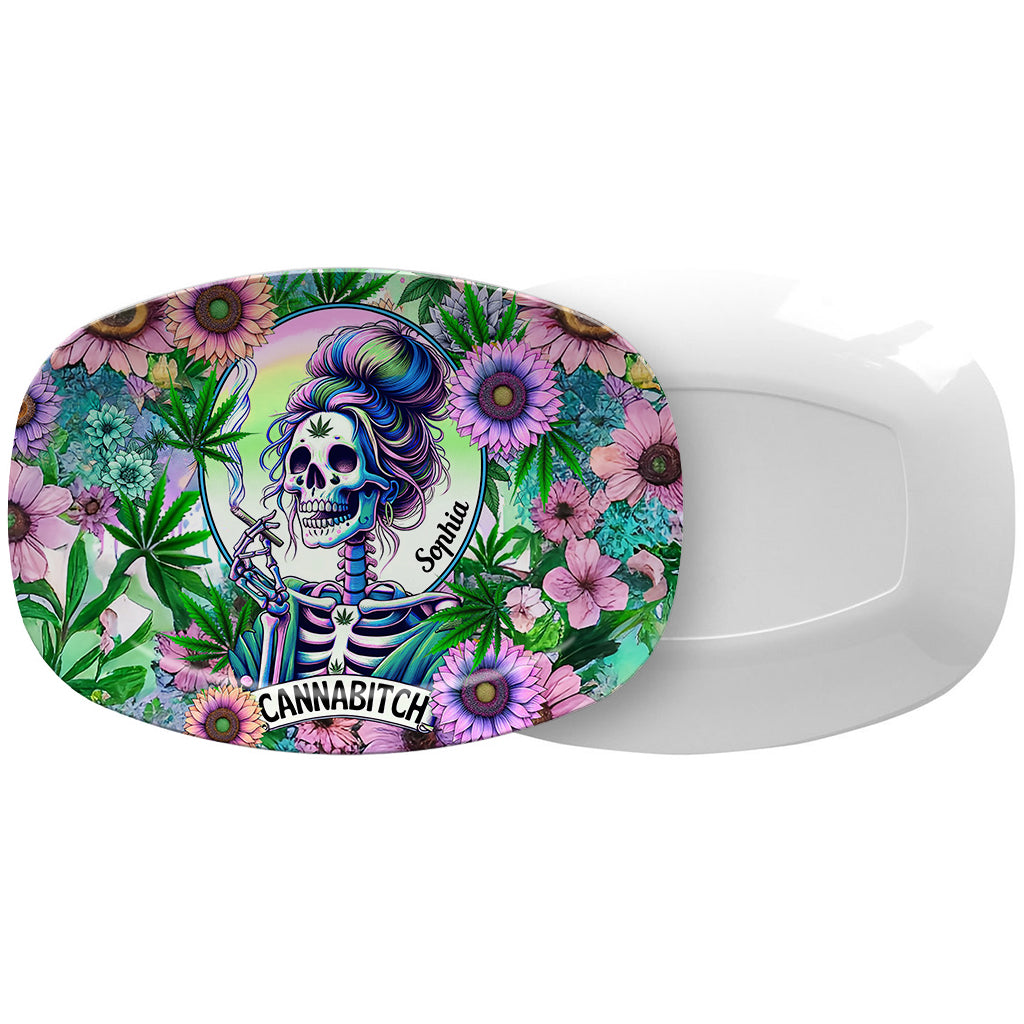 Cannabitch - Assiette à cannabis personnalisée