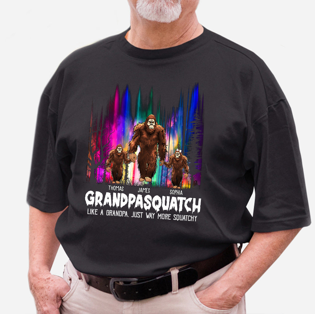 Grandpasquatch - Personalized Grandpa T-shirt And Hoodie