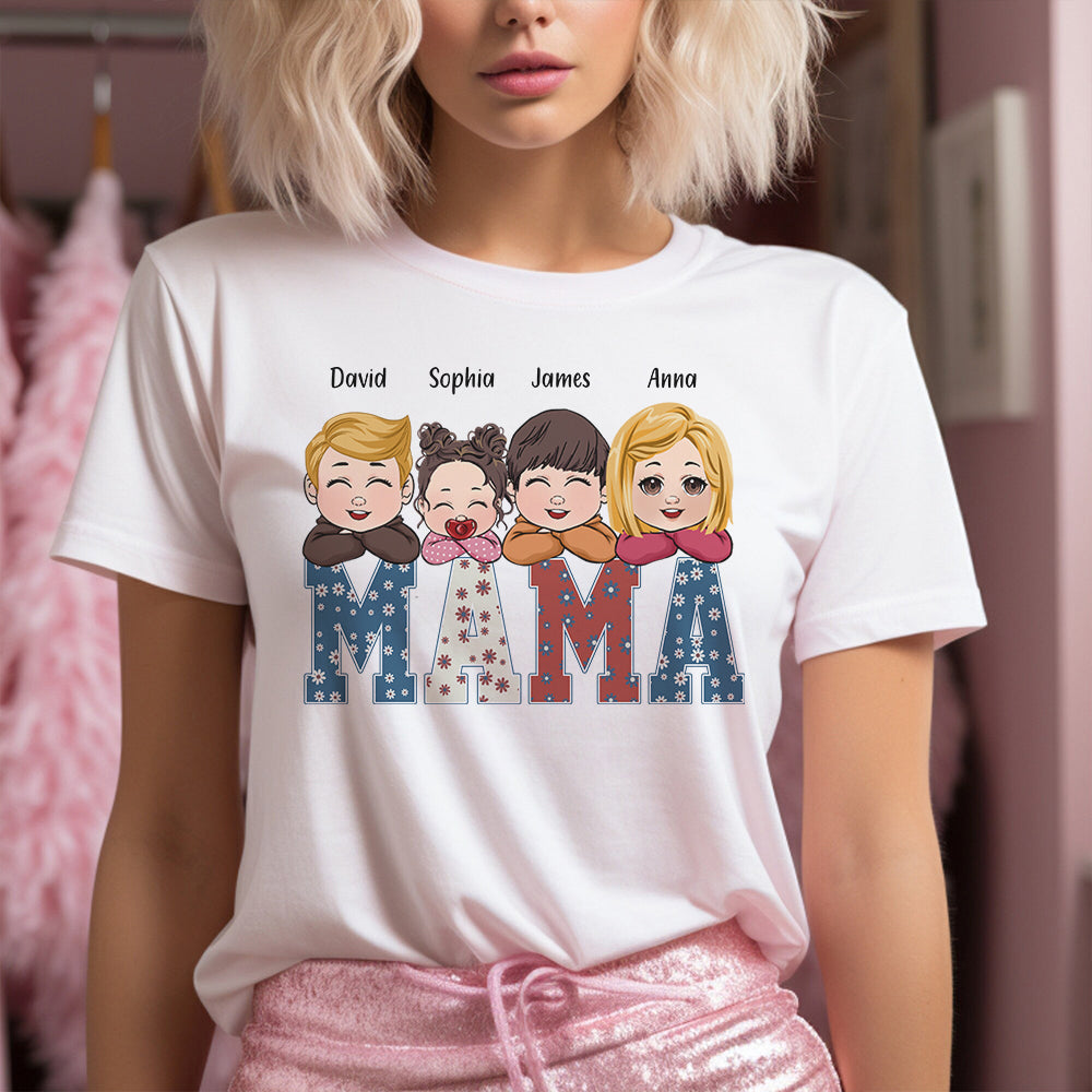 American Mama Any Title Vintage Retro Style - Personalized Mother T-shirt And Hoodie