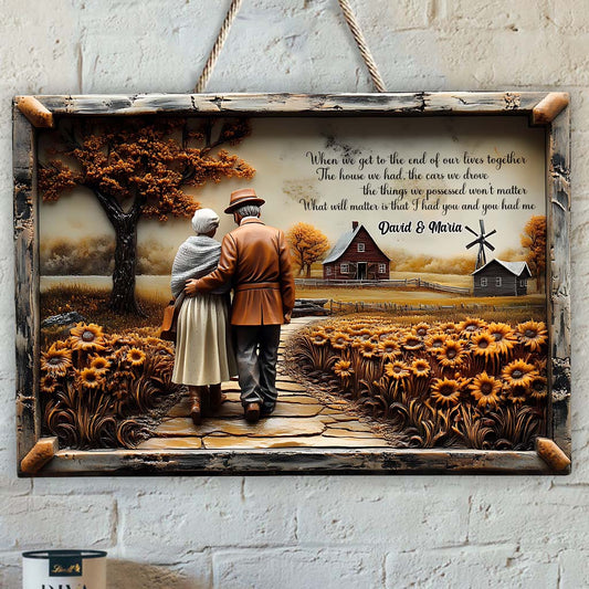 I Had You And You Had Me - Personalized Couple Custom Shaped Wood Sign