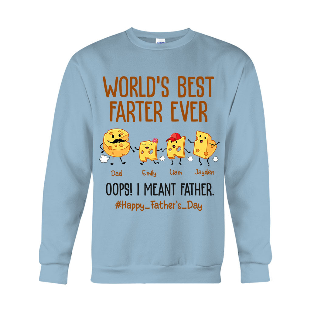 World's Best Farter Funny Cheese - Personalized Father T-shirt And Hoodie