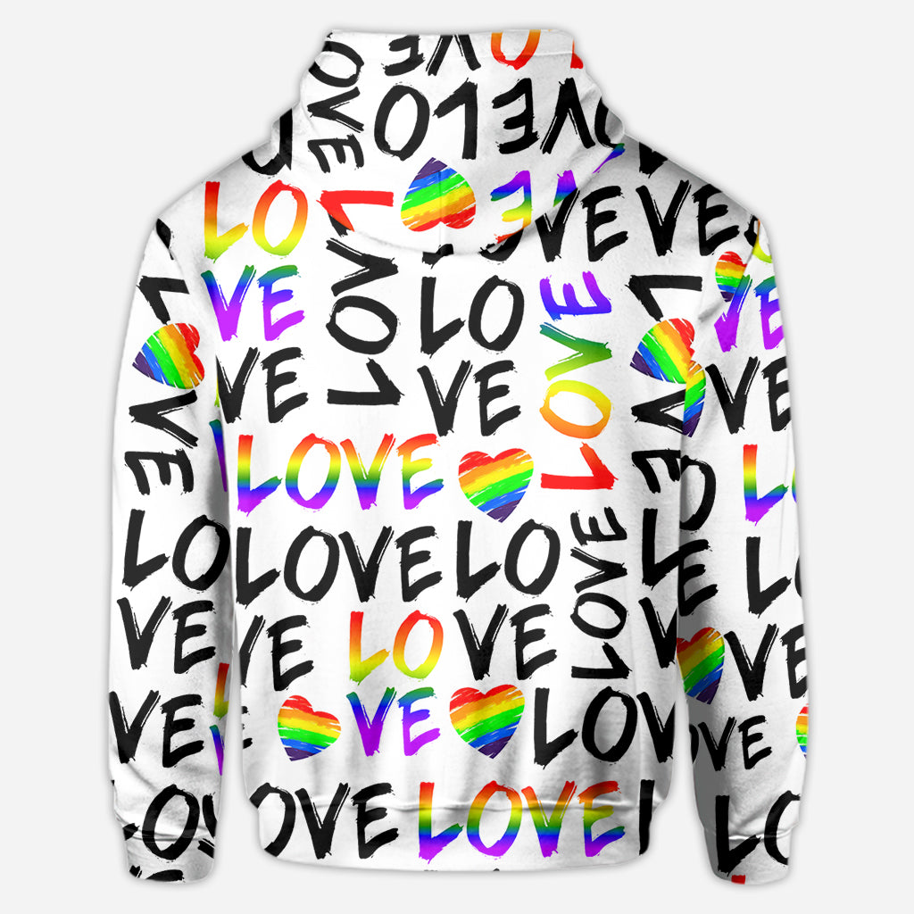 L'amour c'est l'amour - T-shirt personnalisé de soutien LGBT