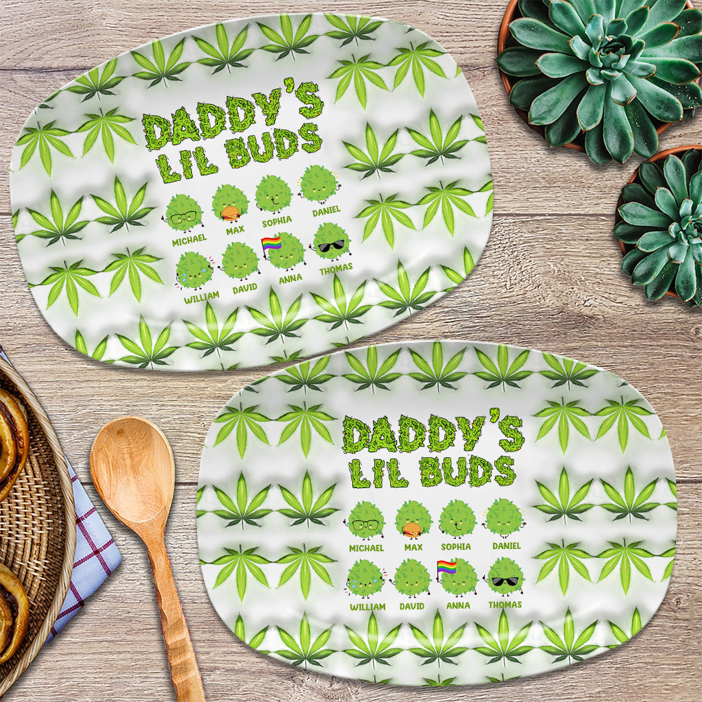 Lil Buds Rolling - Personalized Weed Plate