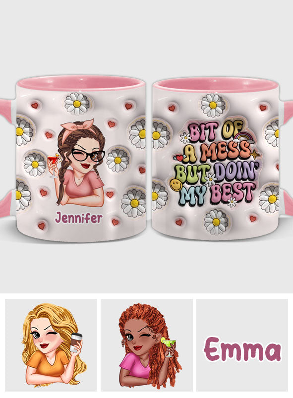 Ich gebe mein Bestes – personalisierte Tasse