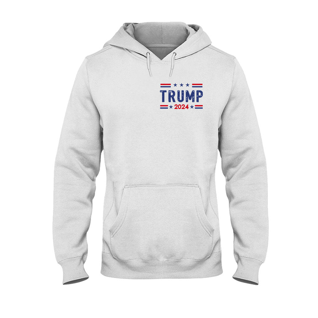 Kugelsicheres T-Shirt, „Niemals aufgeben“-Shirt, „Kämpfe für Amerika“-T-Shirt, Retro-Rallye-Shirt, „Kämpfen, kämpfen, kämpfen“-Shirt