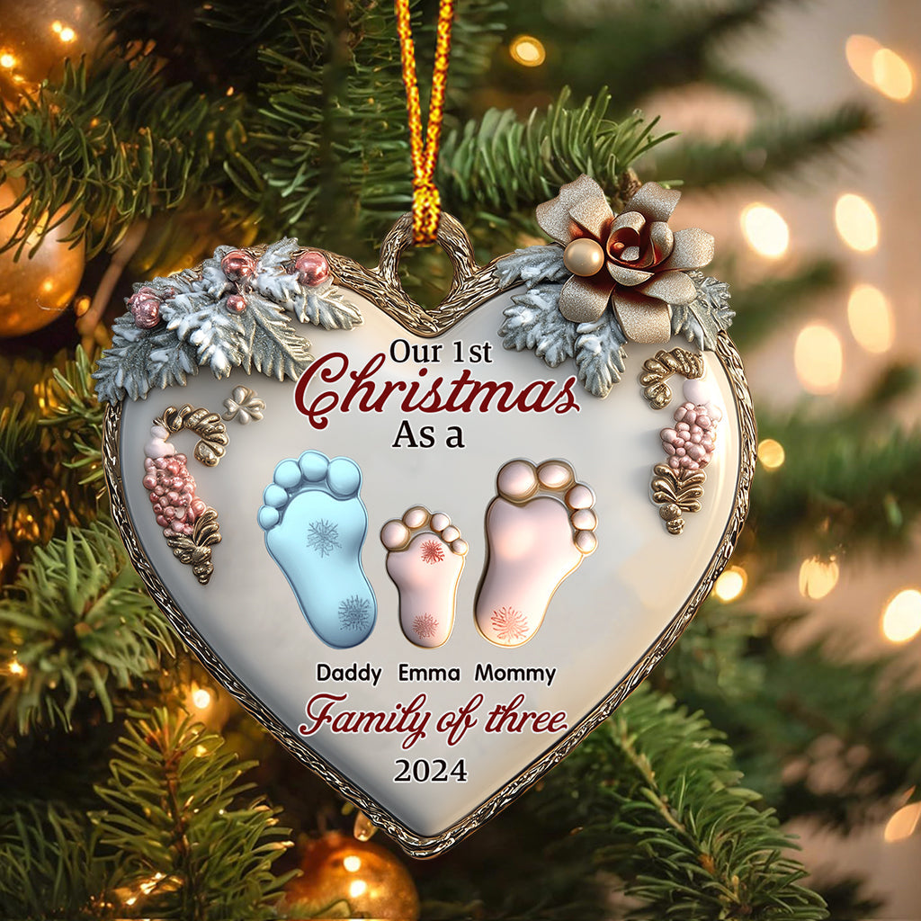 Notre premier Noël ensemble - Ornement familial personnalisé