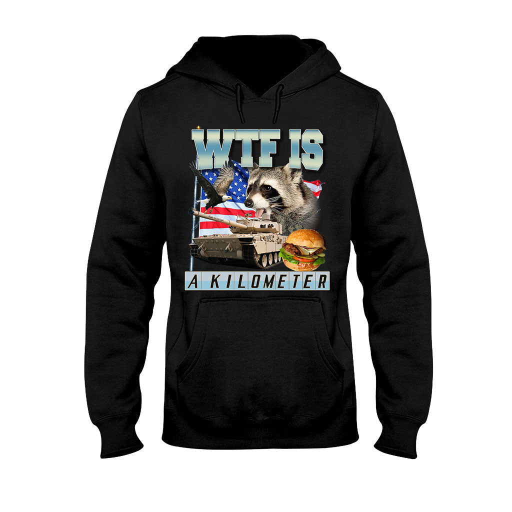Qu'est-ce qu'un kilomètre ? - T-shirt et sweat à capuche Raton laveur
