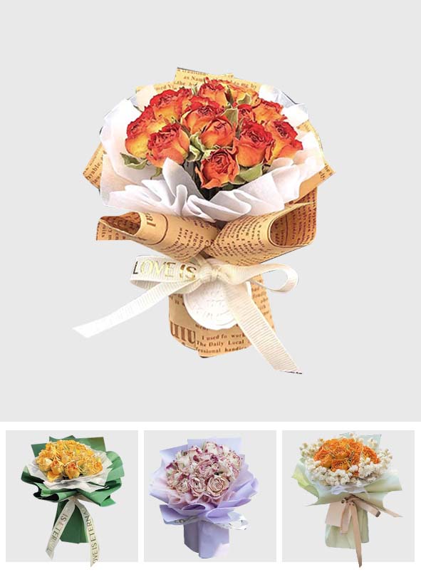 Mini-Strauß getrockneter Blumen – Personalisierter Auto-Lufterfrischer mit Trockenblumenclip