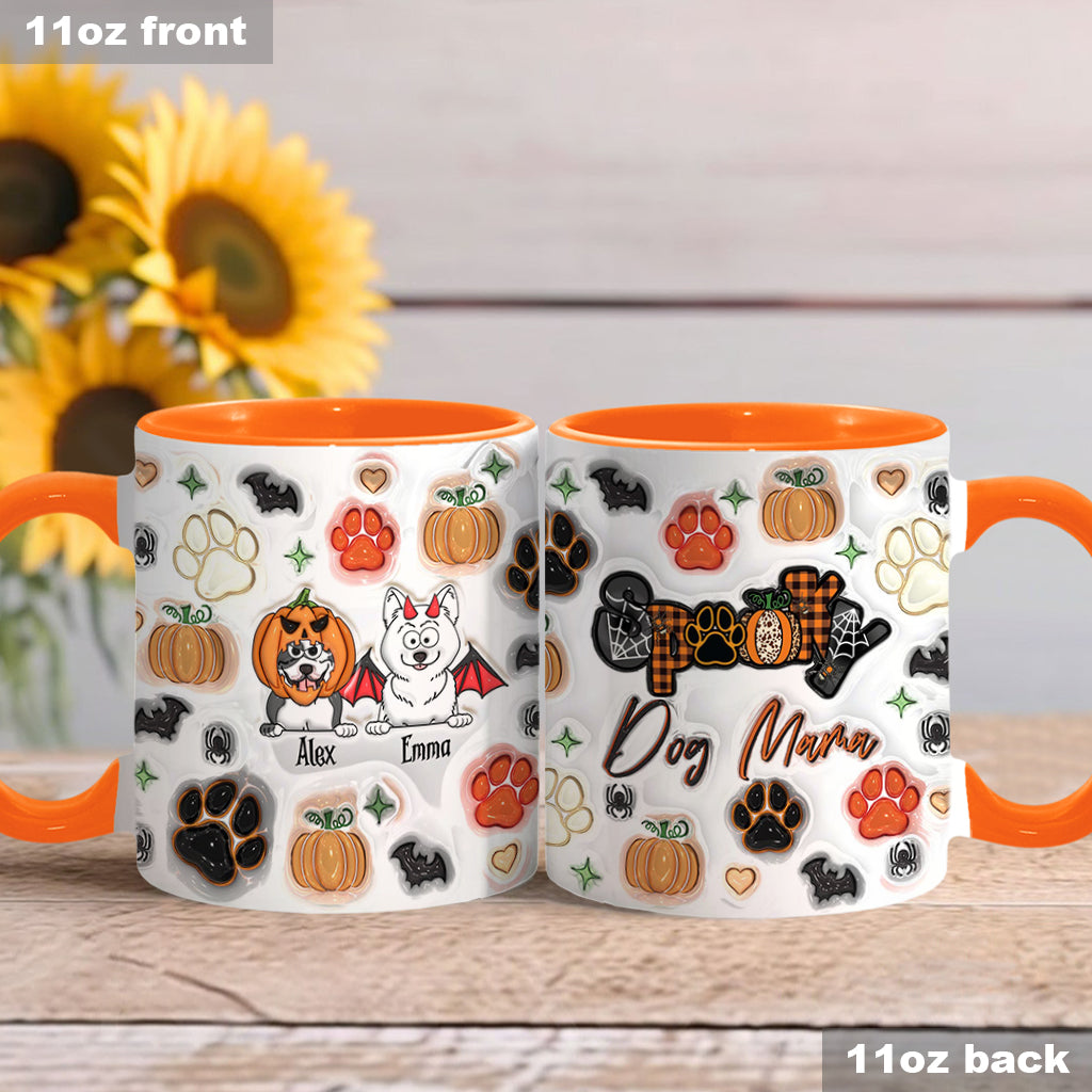Gruselige Hundemama – Personalisierte Tasse mit Hundemotiv