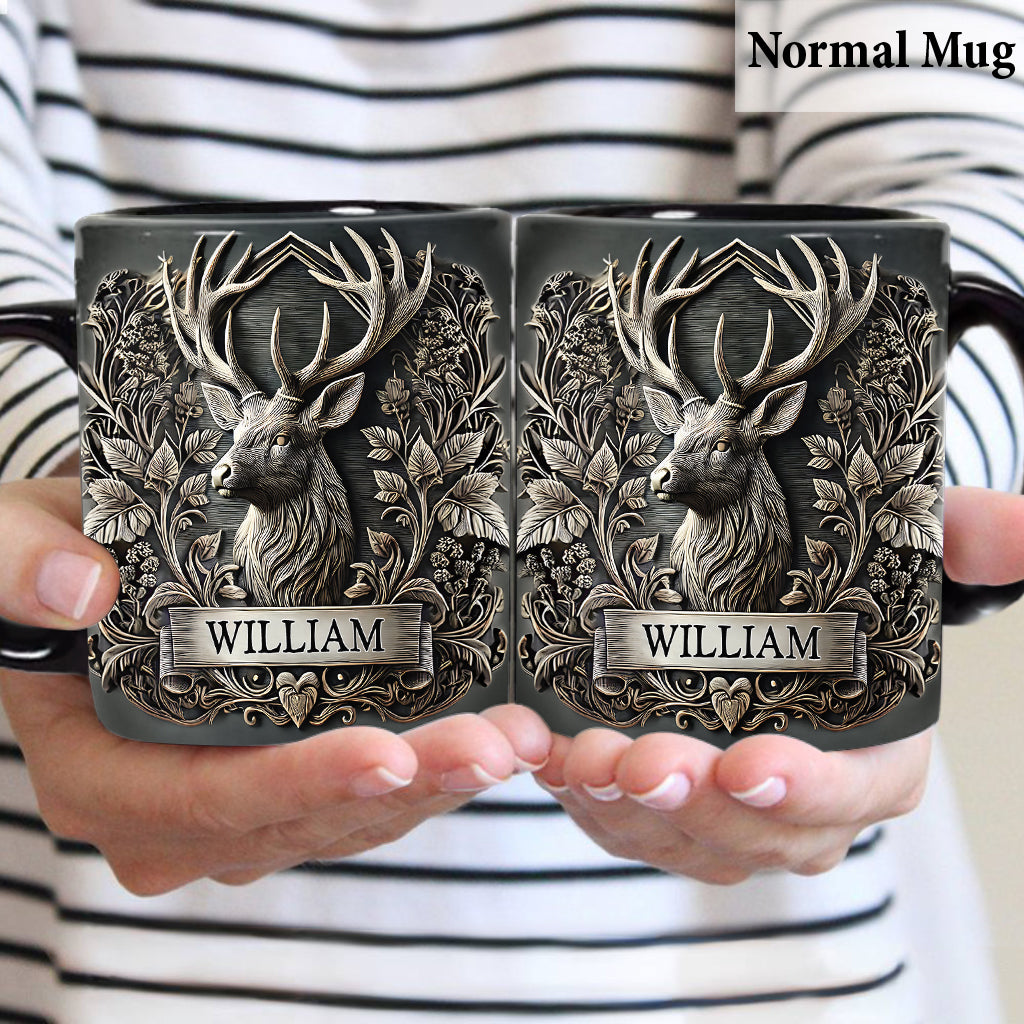 Mug de chasse personnalisé « À la chasse pour la vie »