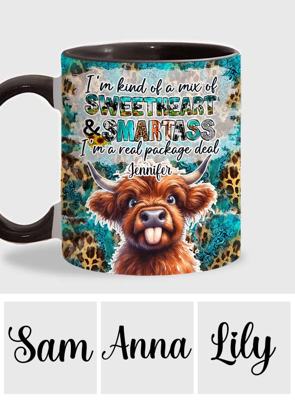 Mug personnalisé « Vache des Highlands impertinente »