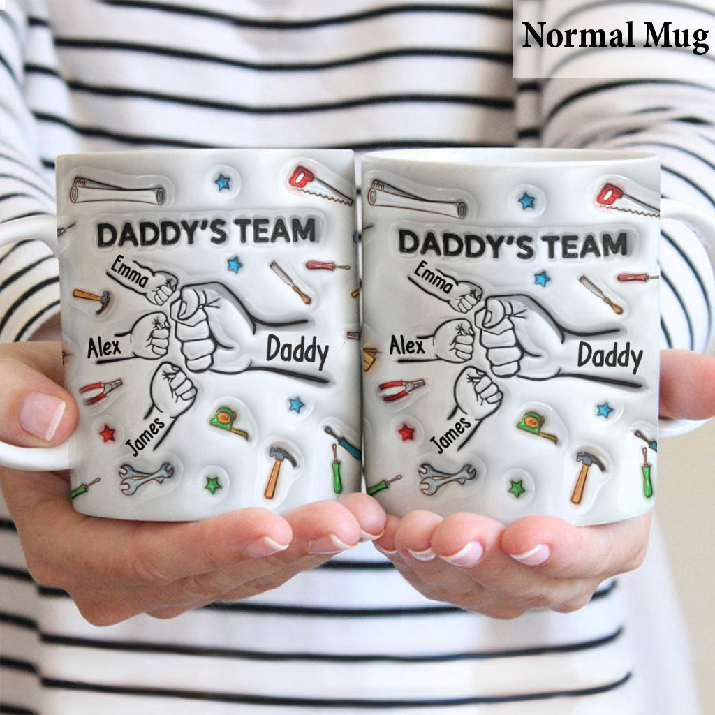 Daddy's Team - Personalized Father Mug