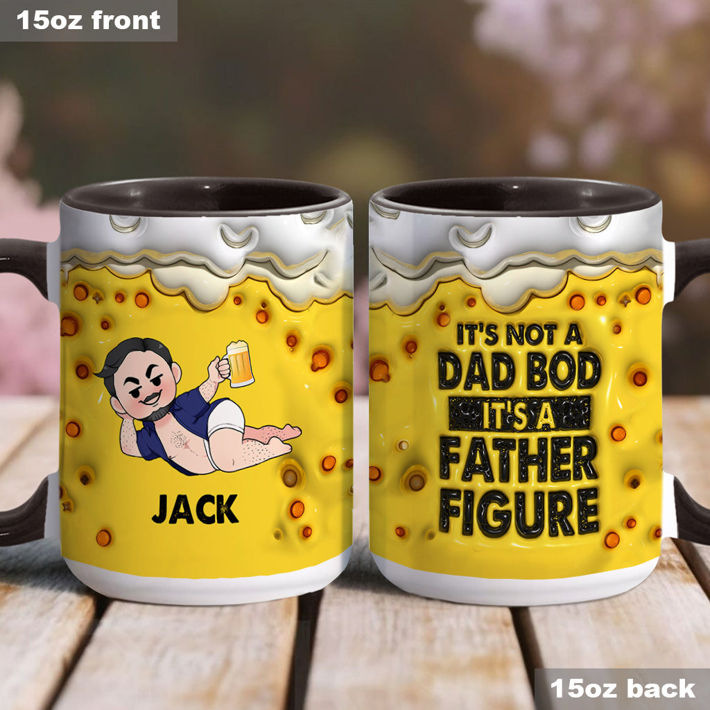 It's Not A Dad Bob It's A Fatherfigure - Personalized Father Accent Mug