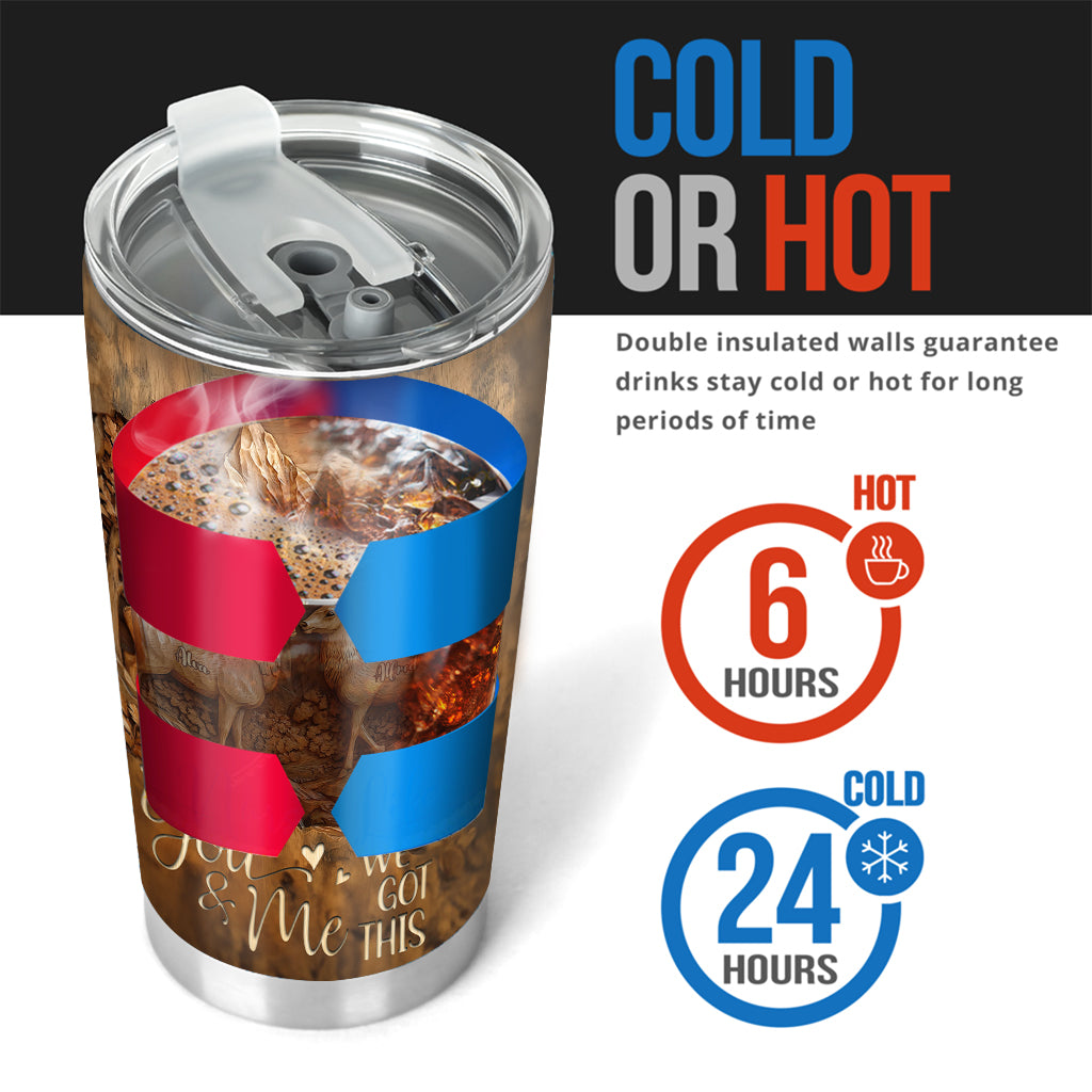 We Got This - Personalized Couple Tumbler