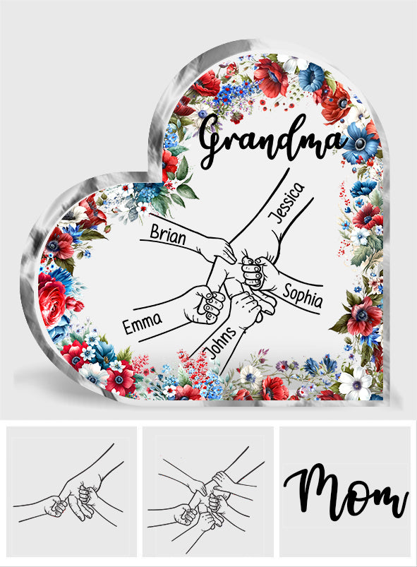 Grandma's Life 4th Of July - Personalized Grandma Custom Shaped Acrylic Plaque