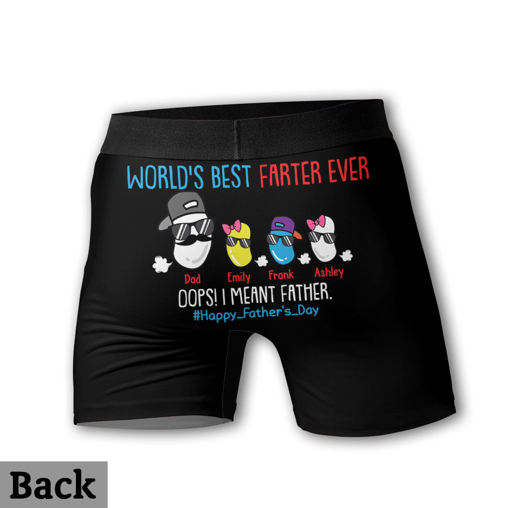 World's Best Farter Ever - Personalized Father Men’s Boxer Briefs