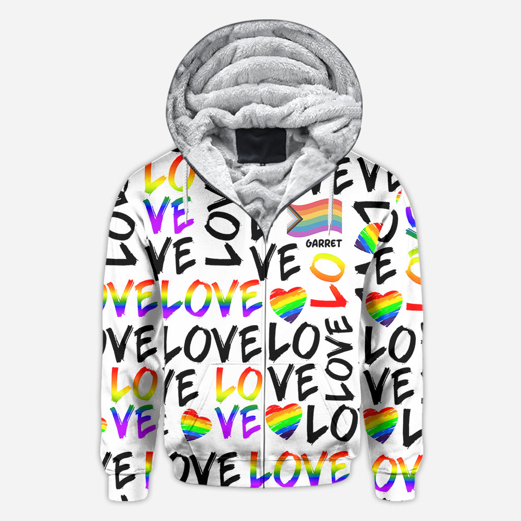 L'amour c'est l'amour - T-shirt personnalisé de soutien LGBT
