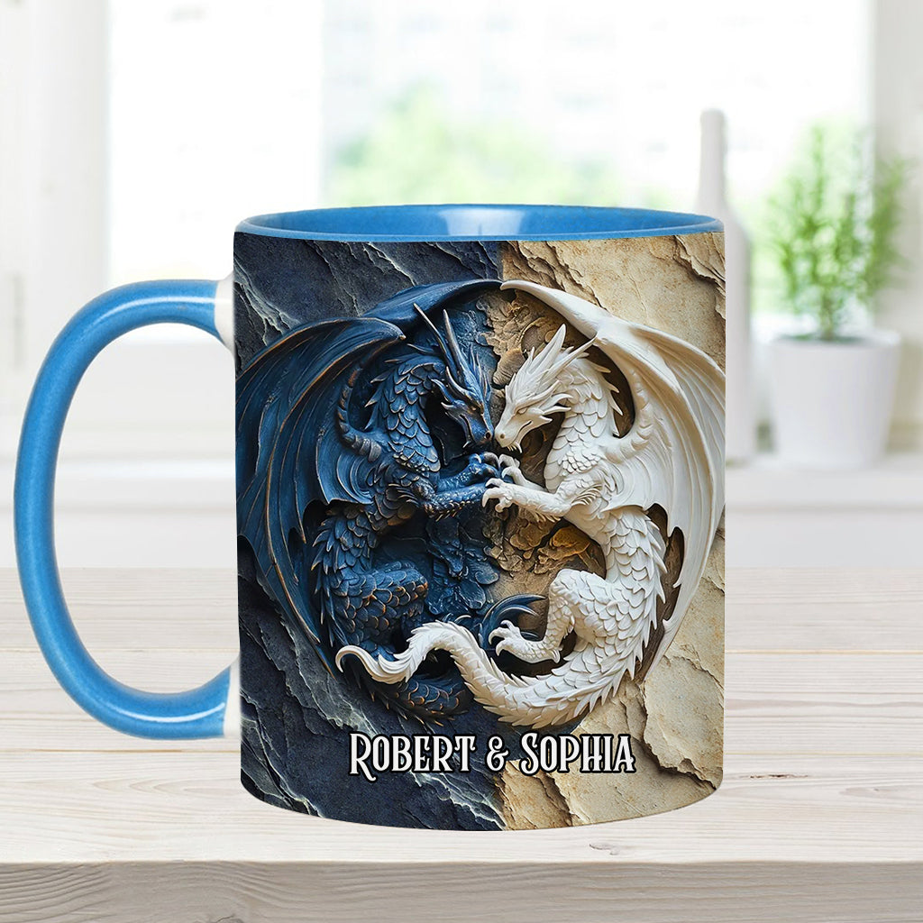 Personalisierte Tasse mit Drachenmotiv