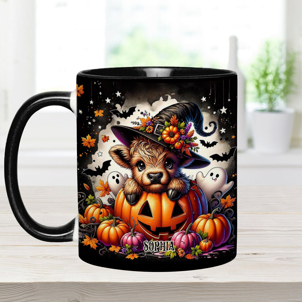 Spooky Little Baby Cow - Personalized Accent Mug