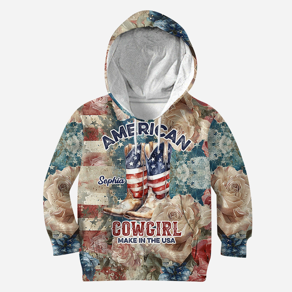 Amerikanisches Cowgirl – Personalisiertes Country-Girl-Shirt