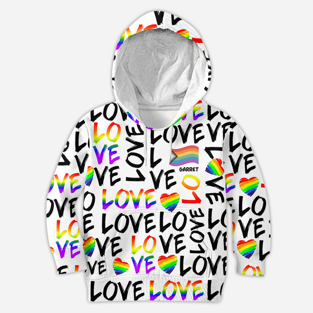 L'amour c'est l'amour - T-shirt personnalisé de soutien LGBT