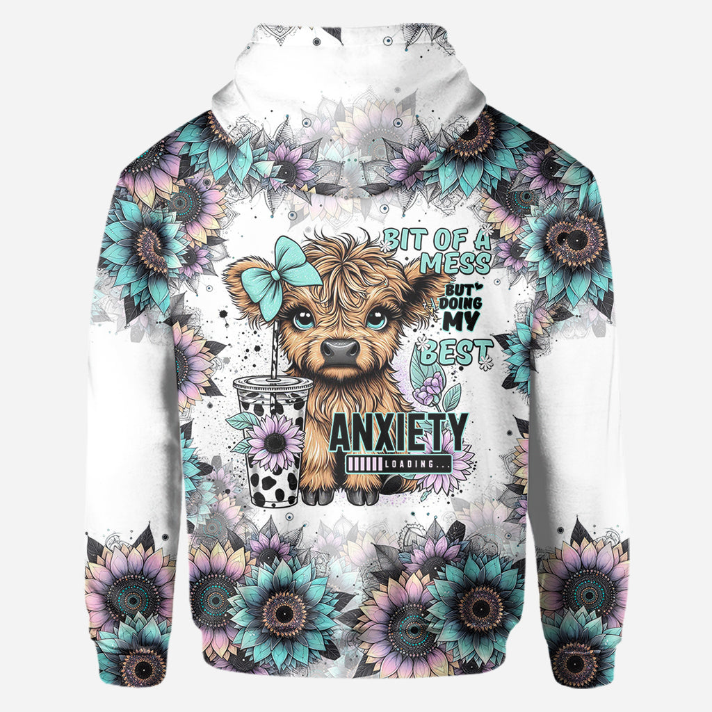 Bit Of A Mess But Doing My Best - Personalized All Over Shirt