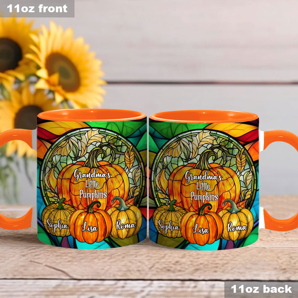 Grandma's Little Pumpkins Any Title - Personalized Grandma Accent Mug