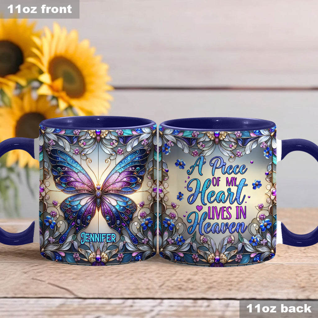 A Big Piece Of My Heart - Personalized Memorial Accent Mug