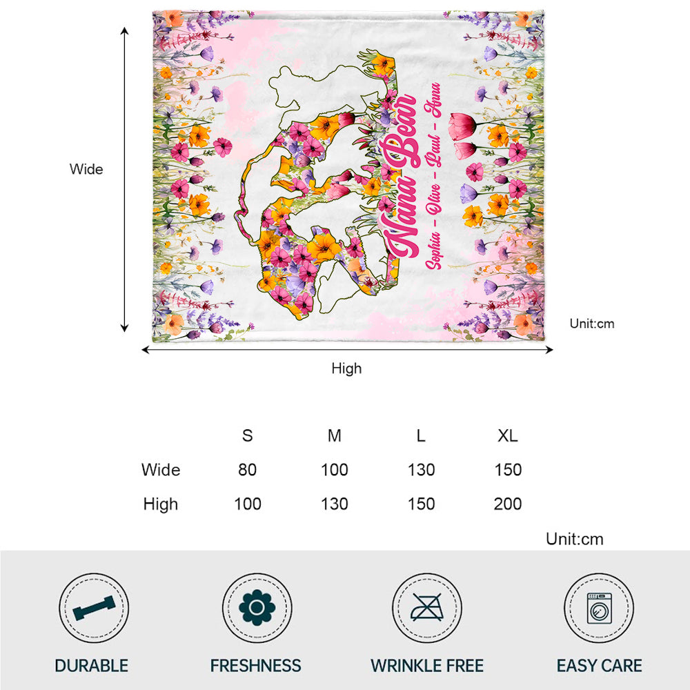 Mama Bear - Personalized Mother Blanket