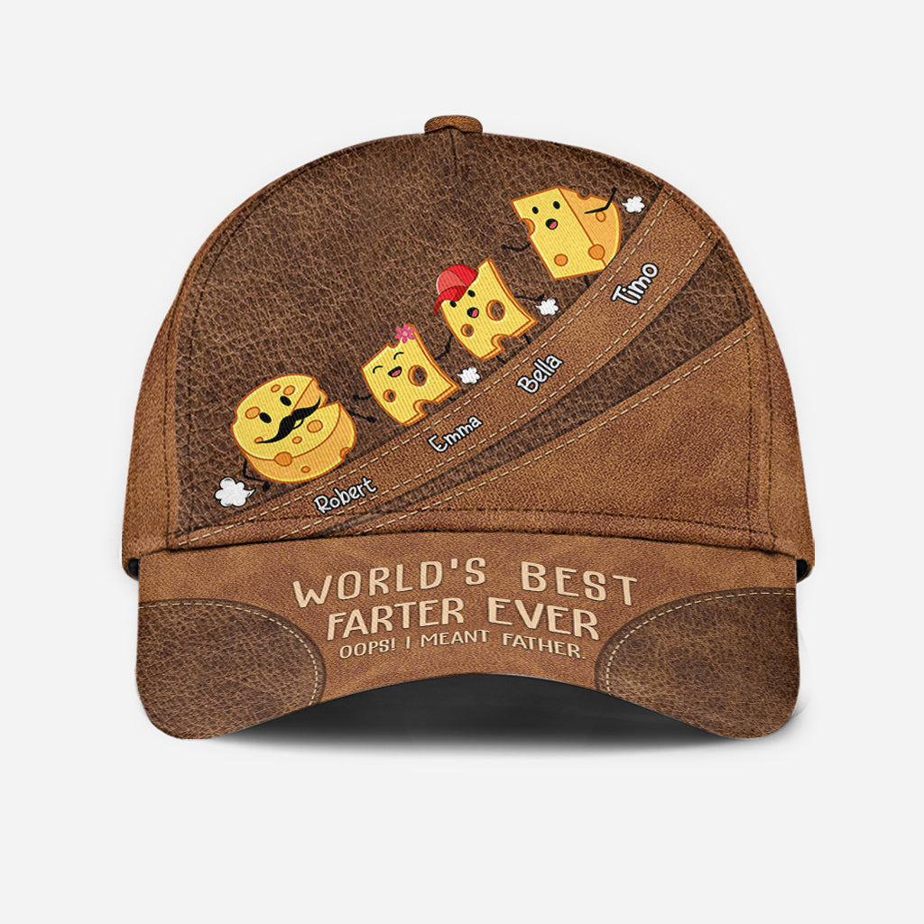 World's Best Farter Funny Cheese - Personalized Father Classic Cap