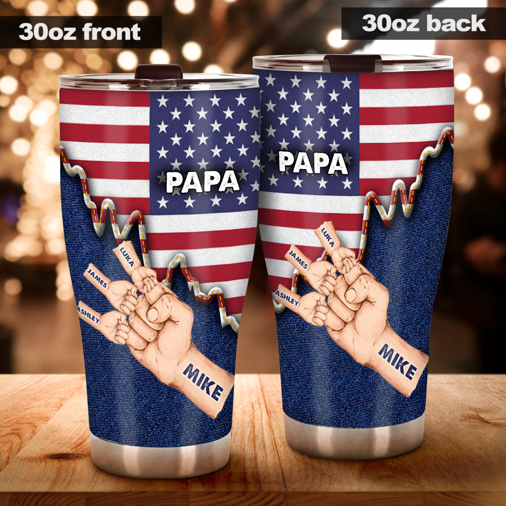 Daddy's Team - Personalized Father Tumbler