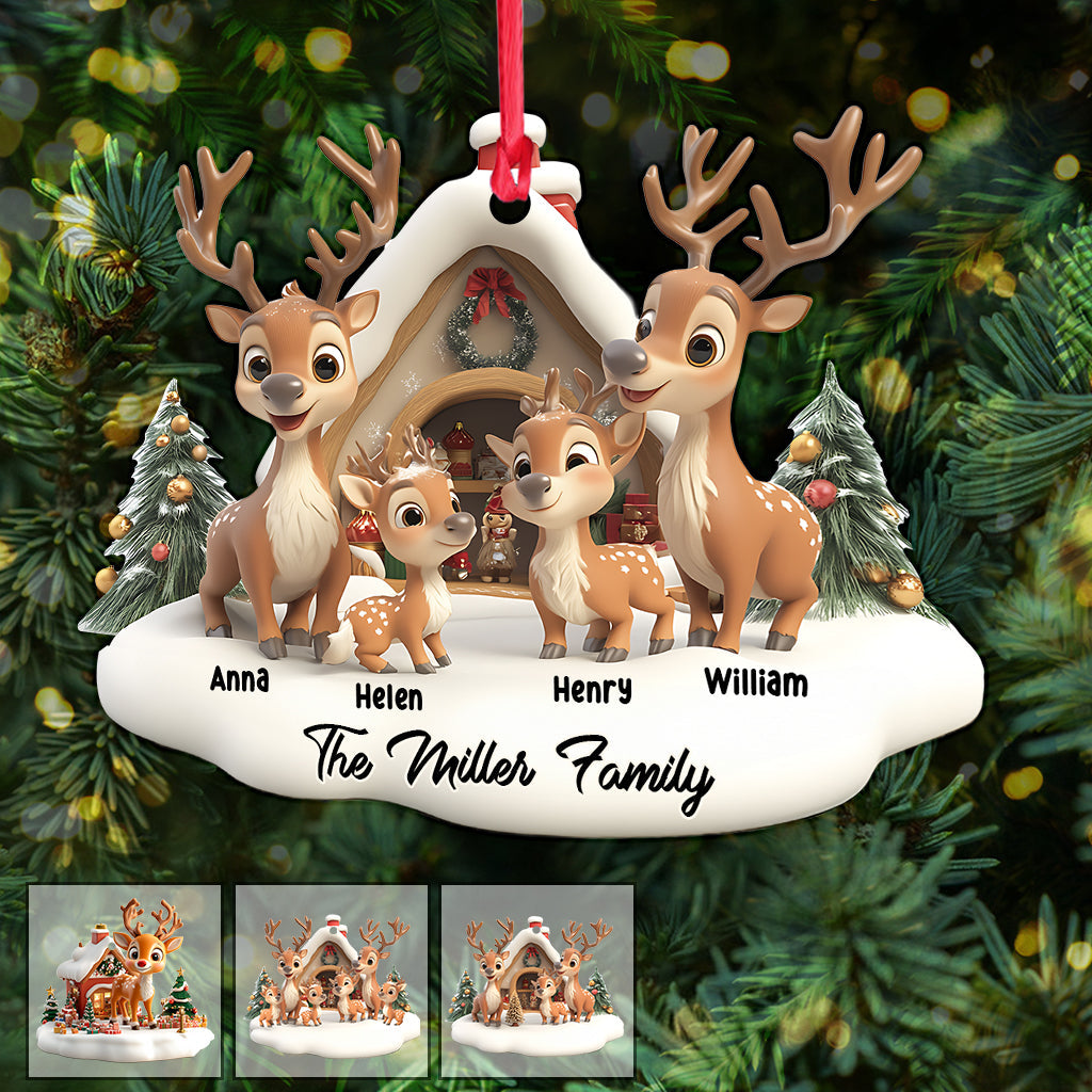 Rentierfamilie – Personalisierter Familienschmuck