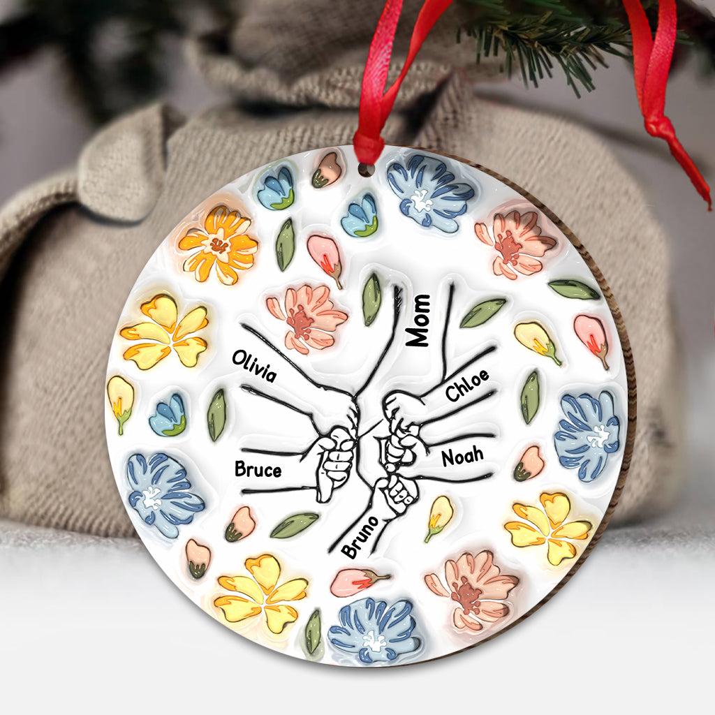 Hand Holding Love - Personalized Mother Ornament