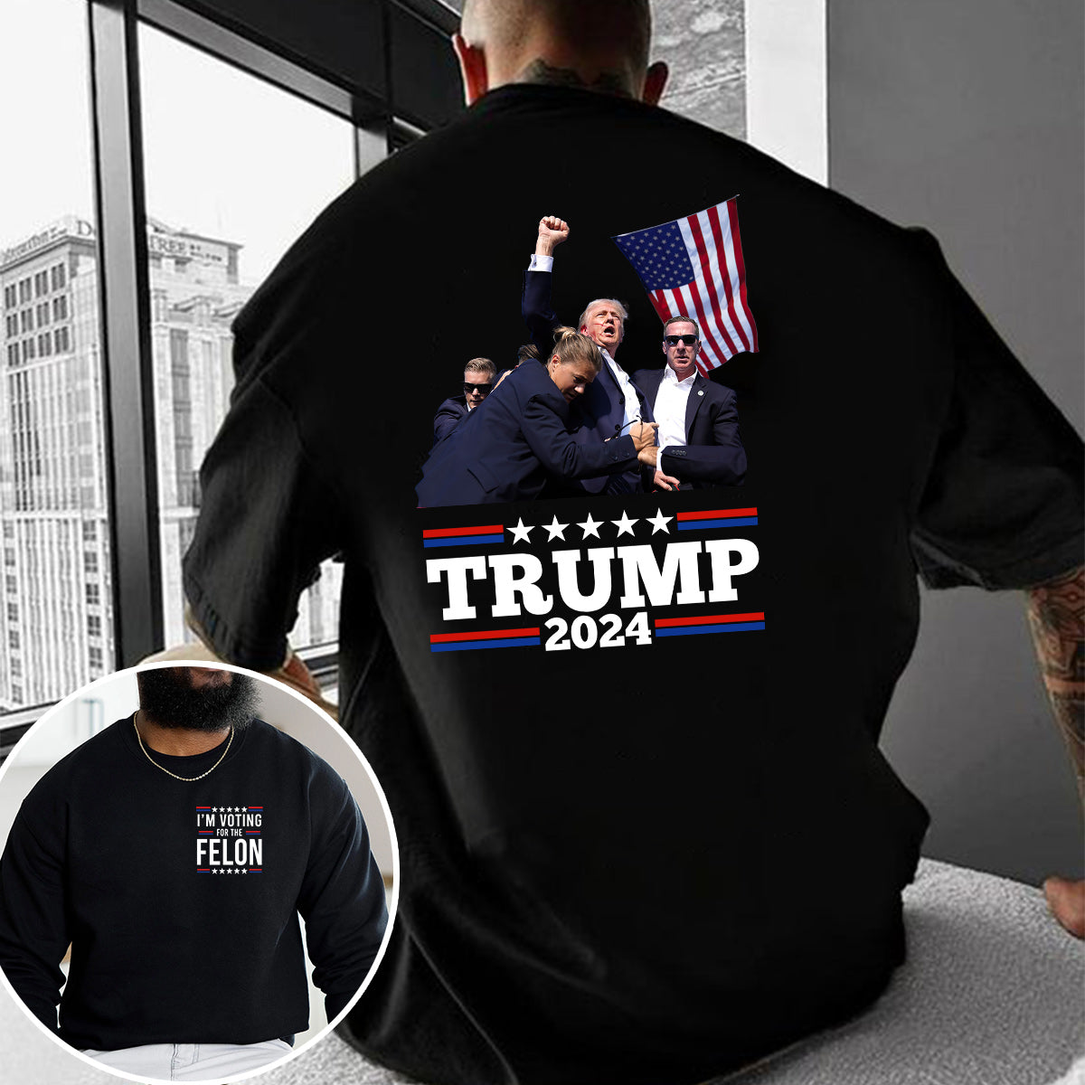 T-shirt « Je vote », T-shirt « Battons-nous ! Battons-nous ! », T-shirt de rassemblement 2024