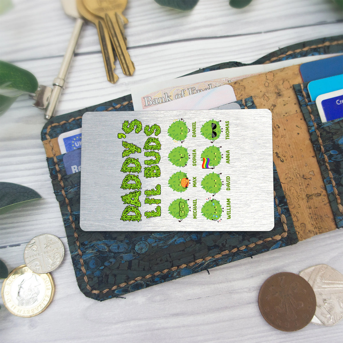 Dopest Dad Ever - Personalized Father Wallet Insert Card